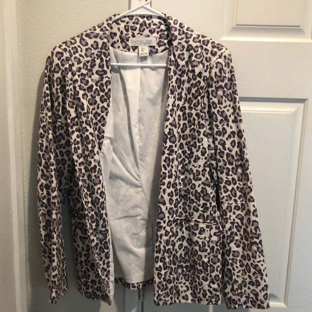 Rachel Zoe Leopard Print Women's Blazer